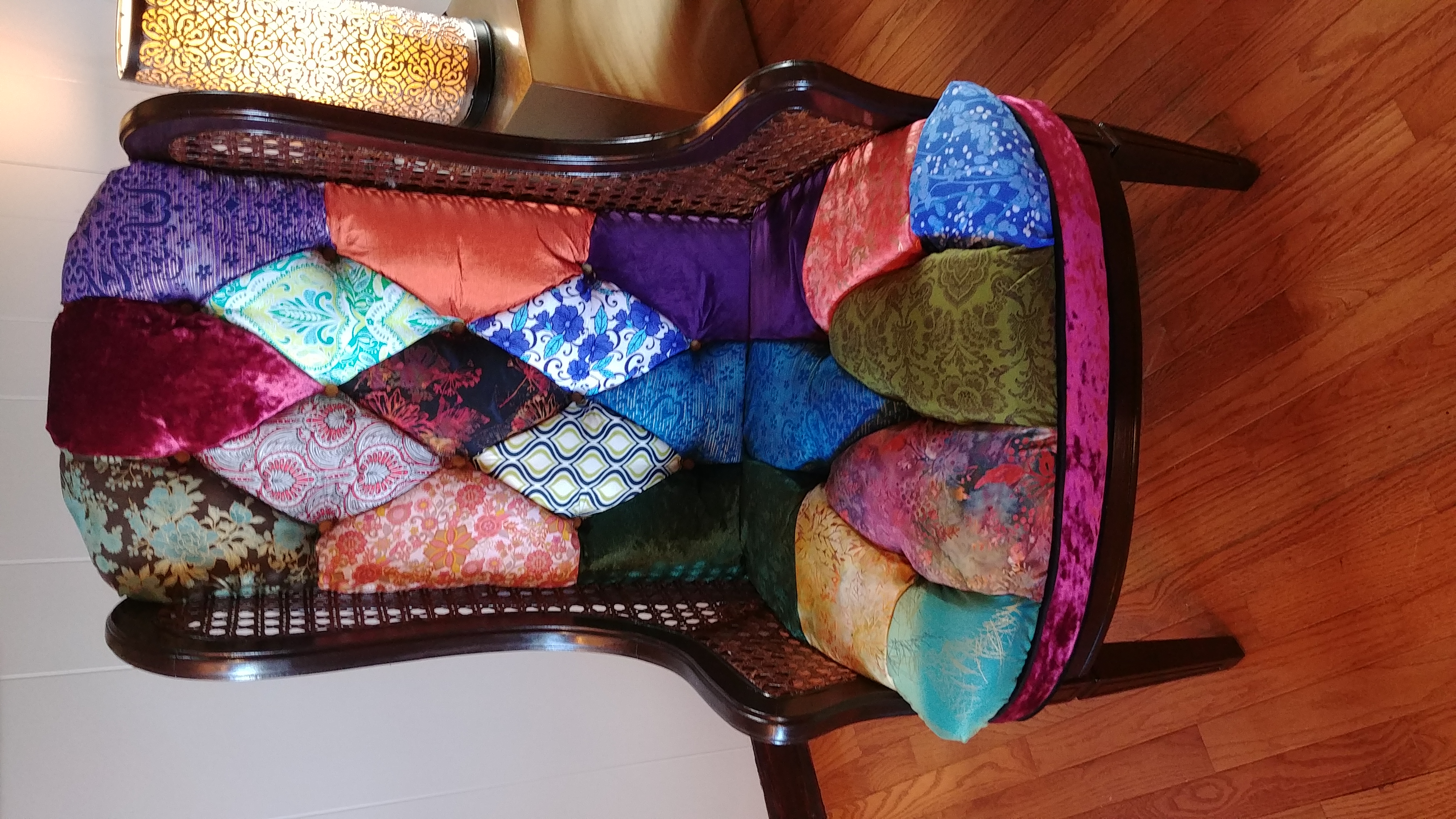Quilt chair after