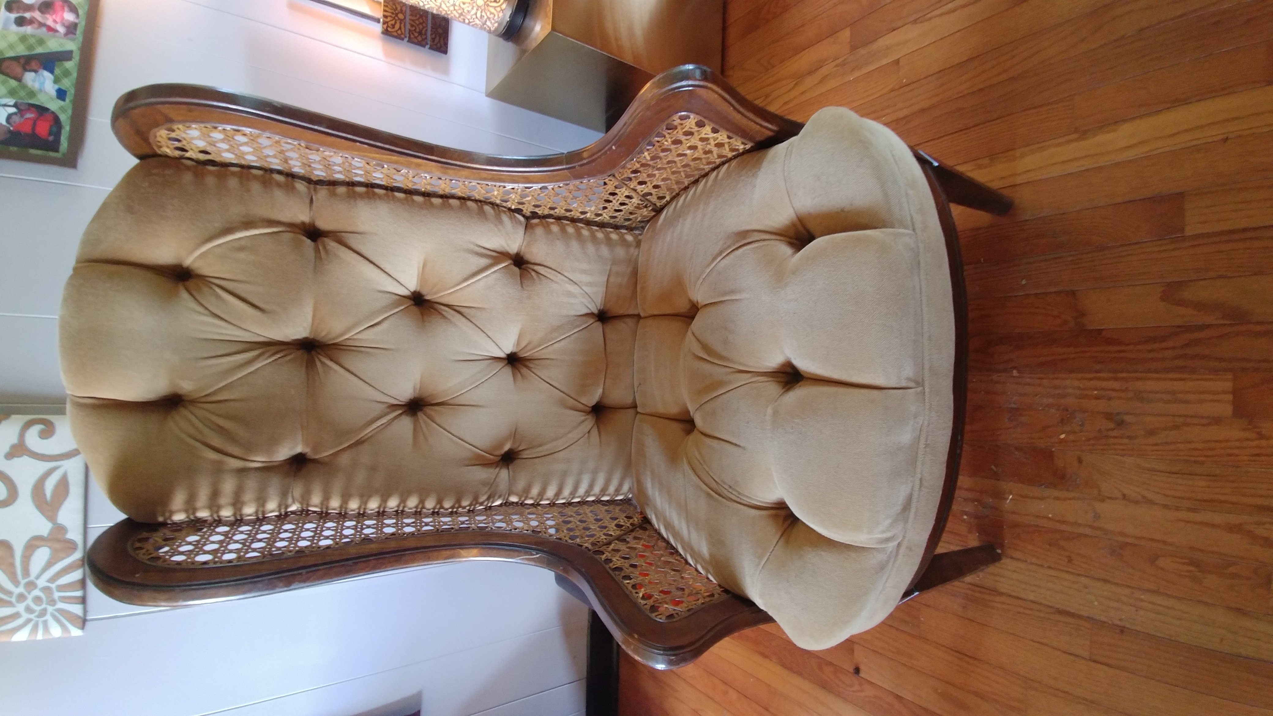Quilt chair before